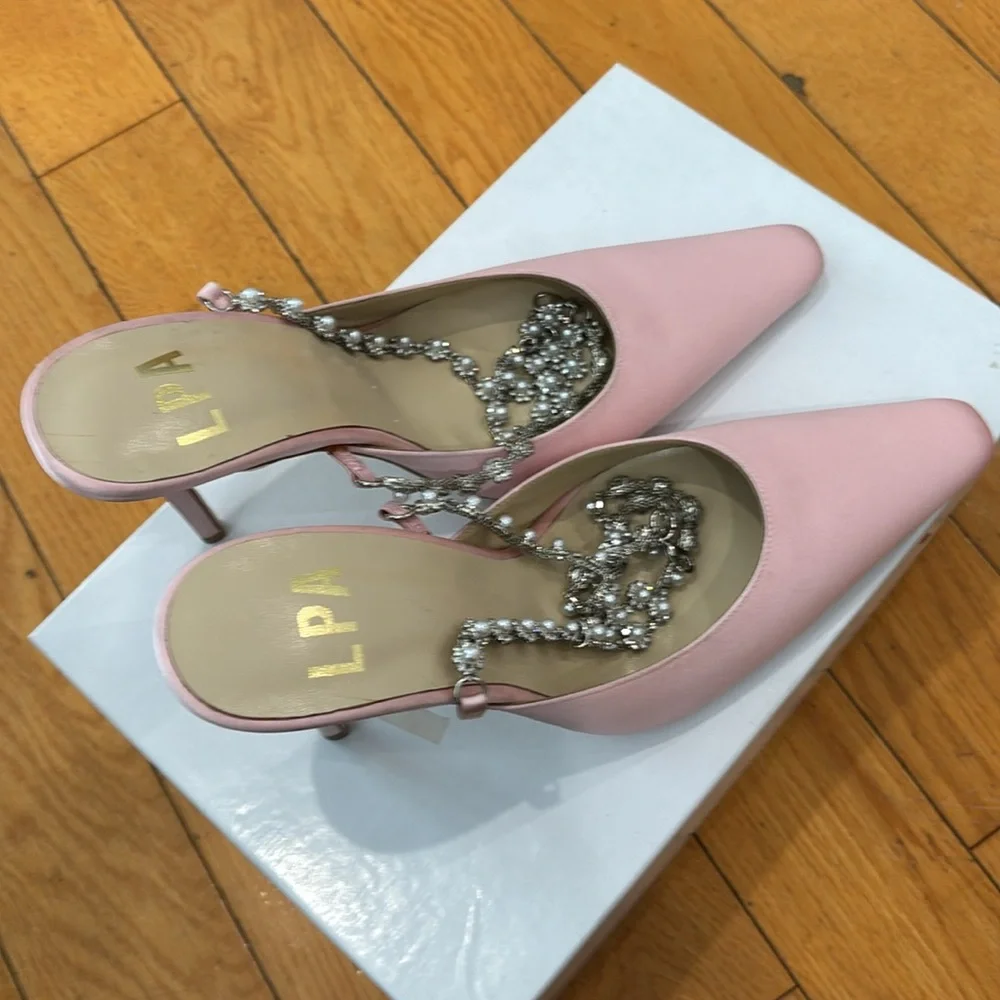 LPA Pearl Ankle Strap in Light Pink, Size: 8 - Picture 11 of 13